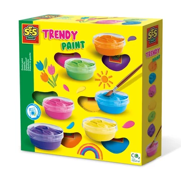 SES: Temperafesték trendy 6db-kreatív játék