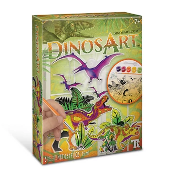 DINOS ART- DÍNÓS SUNCATCHER KÉPKIFESTŐ-kreatív játék