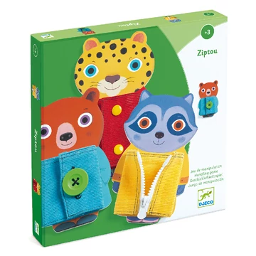 Ügyesítő játék - Gimbelem-gombolom - Ziptou-Djeco