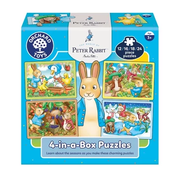Nyúl Péter, 4 kirakó egy dobozban 4-in-a-Box Puzzles Orchard / Peter Rabbit™-készségfejlesztő játék