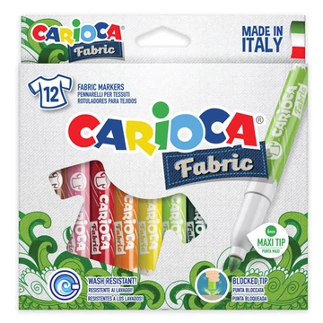 Textilfilc szett 12db-os - Carioca