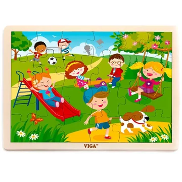 Puzzle 4 évszak, 24 db-os (tavasz)-készségfejlesztő fajáték-Fakopáncs