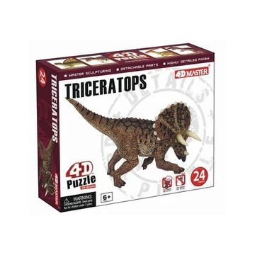 4D PUZZLE 24 DB -DINOSZAURUSZ- TRICERATOPS