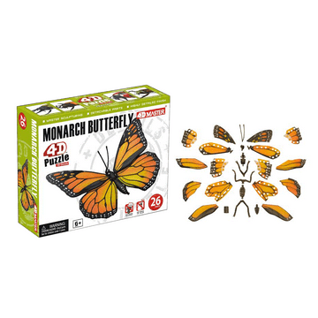 4D PUZZLE 26 DB - POMPÁS KIRÁLYLEPKE