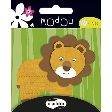 MAILDOR  MODOU, LION-öntapadós jegyzettömb-kreatív játék