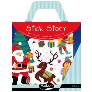 MAILDOR STICK STORY, CHRISTMAS-KARÁCSONYI MESÉLŐ MATRICÁK-kreatív játék