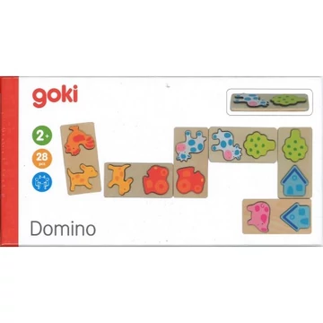 Farm 3D dominójáték-készségfejlesztő társasjáték-Goki