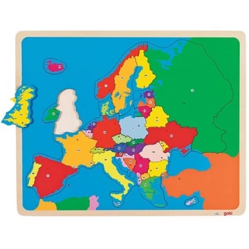 Európa Puzzle -készségfejlesztő játék- Goki