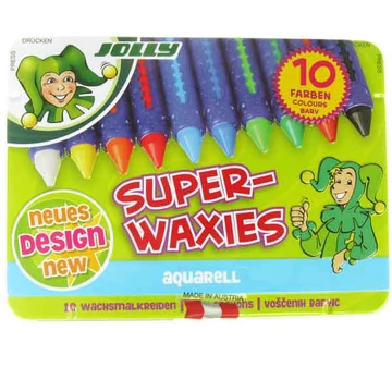Akvarell zsírkréta fémdobozban JOLLY Superwaxies Aqua-rajzeszköz