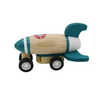 Lendkerekes mini rakéta (natúr-kék)-szerepjáték-Fakopáncs