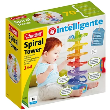 Spirál Tower golyópálya készlet 100 db-os-Quercetti