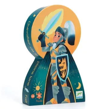 Formadobozos puzzle - Telihold lovagja, 36 db-os - Full moon knight-Djeco