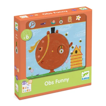 Djeco: Eduludo Fejlesztő játék, megfigyelés - Keress és pörgess, Tréfás - Eduludo Obs Funny