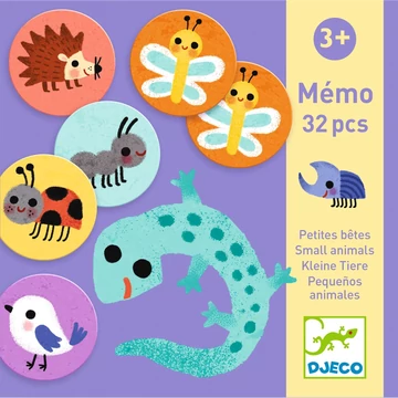 Memóriajáték - Kicsi állatok - Memo Small animals-Djeco-társasjáték