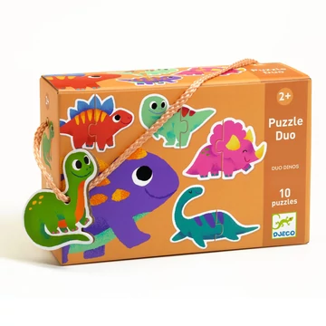 Párosító puzzle - Dinócskák - Duo Dinos-készségfejlesztő játék-Djeco