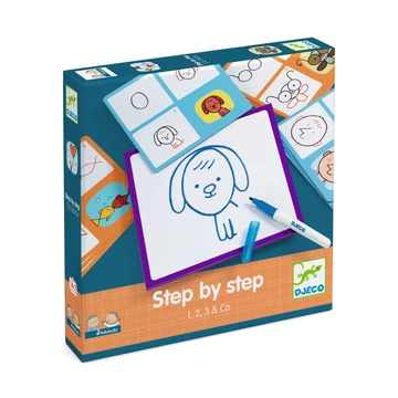 Rajzolás lépésről lépésre - Lépés lépés után - Step by Step 1, 2, 3 & Co-kreativitást fejlesztő játék