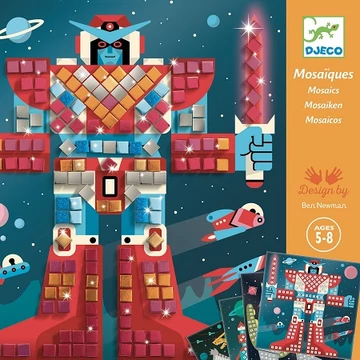 DJECO MOZAIKKÉP KÉSZÍTÉS - ŰRCSATA - SPACE BATTLE-kreatív játék