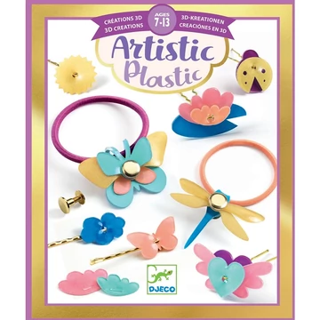 DJECO MAGIC PLASTIC ÉKSZER KÉSZÍTÉS - HAJBA VALÓK - HAIRSTYLING ACCESSORIES-kreatív játék