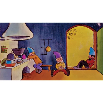 A 7 kis törpe egyedül-diafilm
