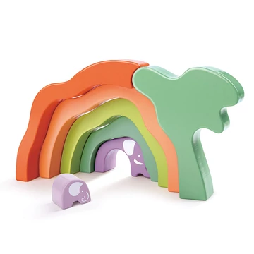 Hape Rakásolható bébiépítő-elefánt.készségfejlesztő játék