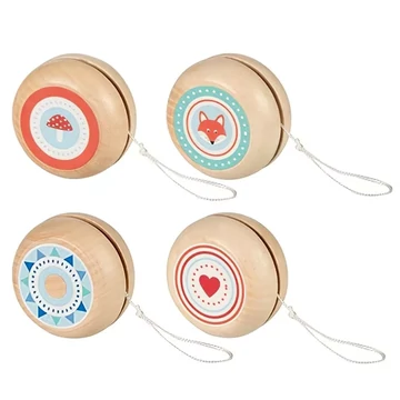 Yo-Yo natúr, mintás-ügyességi játék-Goki-1 db