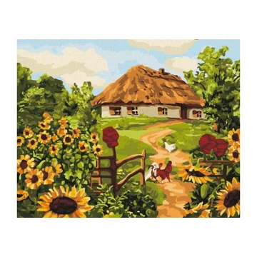 40x50 Számfestő Napraforgó föld-kreatív játék