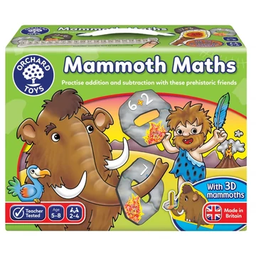 Mamutmatek (Mammoth Math) ORCHARD TOYS-matematikai készséget fejlesztő társasjáték