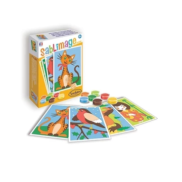 Homokszórós képek, mini - cicás-kreatív játék-SentoSphére