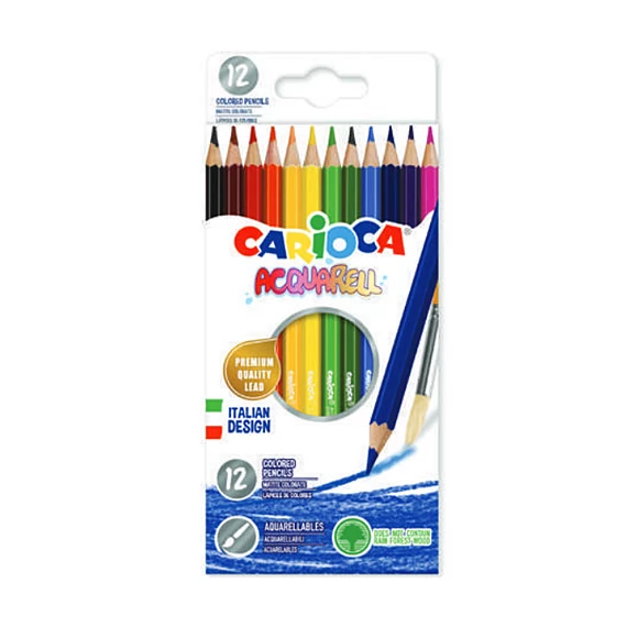 Carioca - Aquarell festhető színes ceruza szett 12db-os
