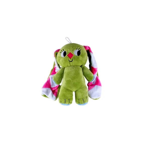Kockásfülű nyúl álló plüssfigura - 23 cm-szerepjáték