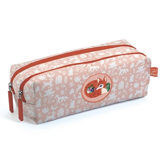 TOLLTARTÓ KÉT REKESSZEL - RÓKA - FOX PENCIL CASE-DJECO