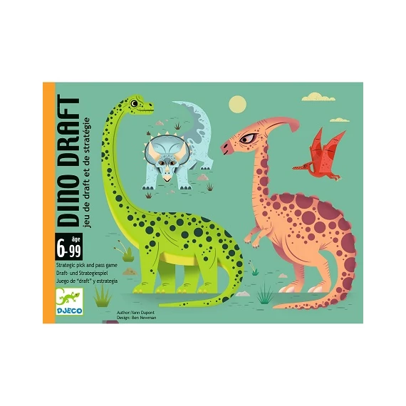 DJECO KÁRTYAJÁTÉK - DÍNÓK NYOMÁBAN - DINO DRAFT