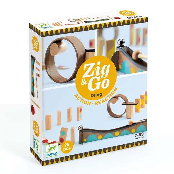 Djeco Építőjáték - Sokasodó csengető, 25 db-os - Zig and Go - Dring
