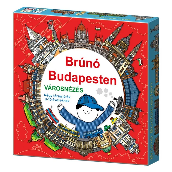 Brúnó Budapesten Városnézés-társasjáték-Keller&Mayer