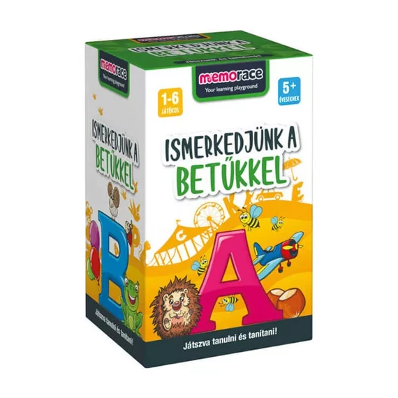 Memorace - Ismerkedjünk a betűkkel-iskolaelőkészítő társasjáték