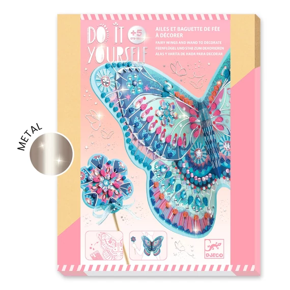 Djeco: Design by-Csináld magad! - Akár egy tündér - Like a fairy-kreatív játék