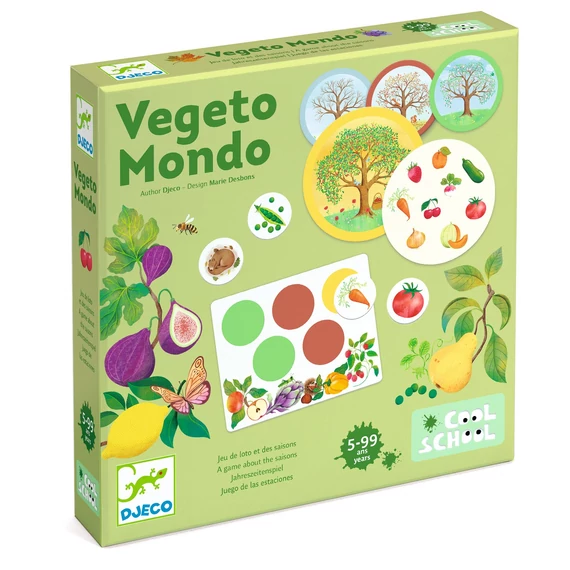 Képes lottó - Évszakok - Vegeto Mondo-társasjáték-Djeco
