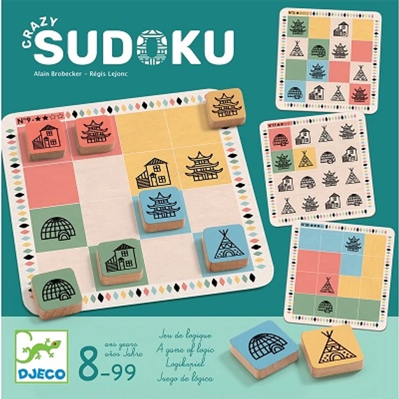 DJECO LOGIKAI JÁTÉK - CRAZY SUDOKU-KÉSZSÉGFEJLESZTŐ JÁTÉK