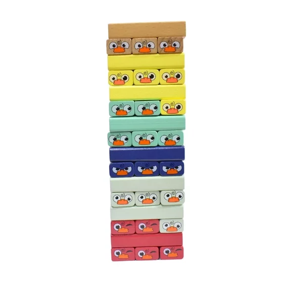Jenga - kacsás-készségfejlesztő ügyességi játék-Fakopáncs