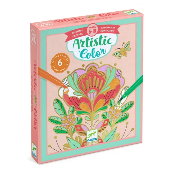 DJECO MŰVÉSZETI MŰHELY - SZÍNEZŐ - VIRÁGMANDALA - FLORA-kreatív játék