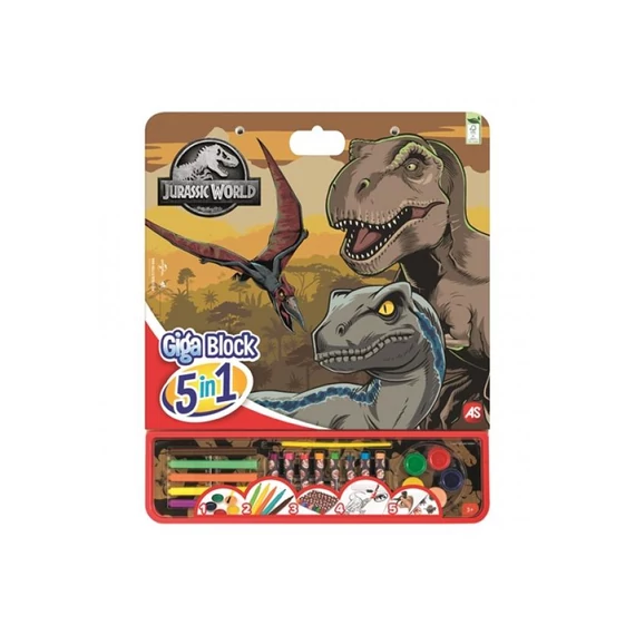 Giga színező 5 az 1-ben Jurassic World-kreatív játék
