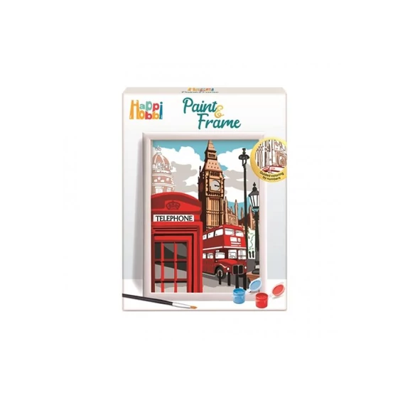 Hobby festőkészlet+ keret- London-kreatív játék-Amos