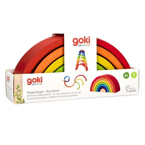 Készségfejlesztő építőjáték - Szivárvány-GOKI