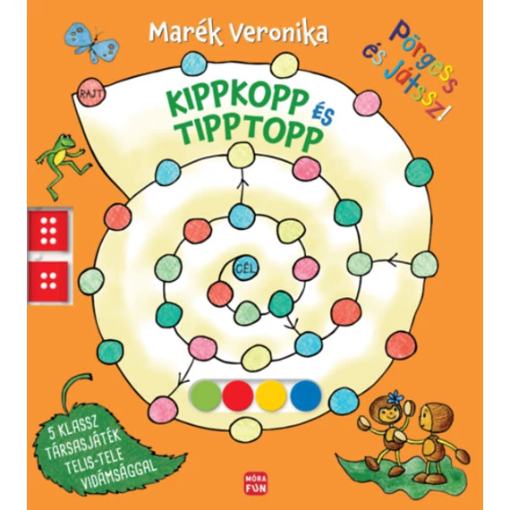 Kippkopp és Tipptopp - Pörgess és játssz! Marék Veronika-társasjáték könyv