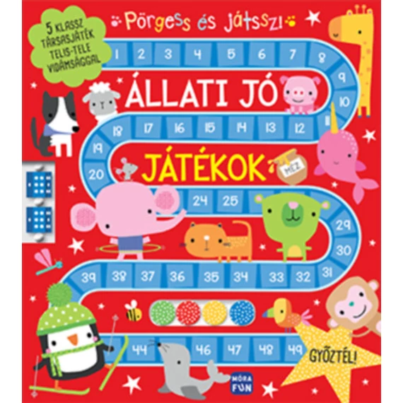 Pörgess és játssz! - Állati jó forgókockás társasjátékok-társasjáték könyv