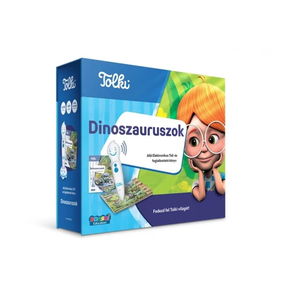 Tolki - Dinoszauruszok szett (könyv +toll)-ismeretterjesztő játék