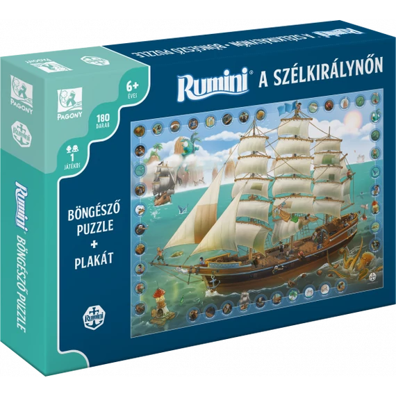 Berg Judit Rumini a Szélkirálynőn - puzzle-készségfejlesztő játék
