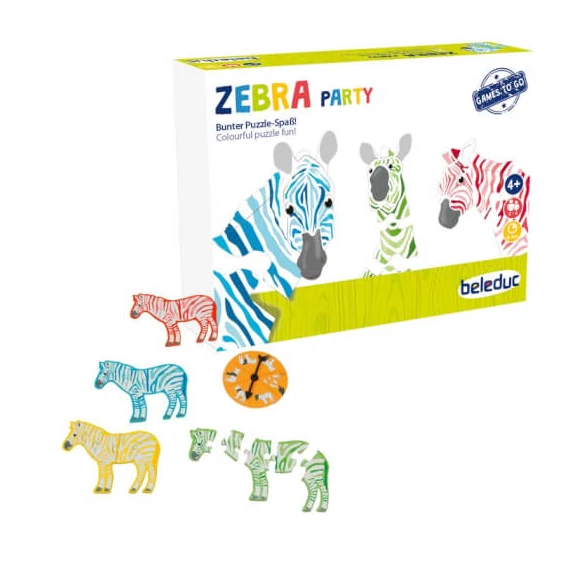 Zebra Party-készségfejlesztő társasjáték-Beleduc