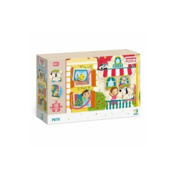 Dodo puzzle Sorter - Kedvencek 18 db-készségfejlesztő játék