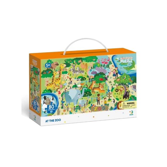 Dodo puzzle - Állatkert 80 db-os-készségfejlesztő játék